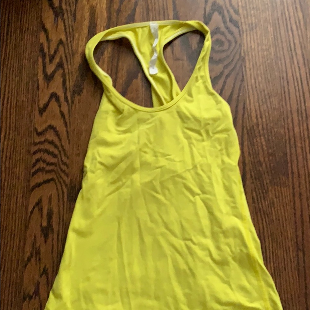 LULULEMON YELLOW TANK TOP